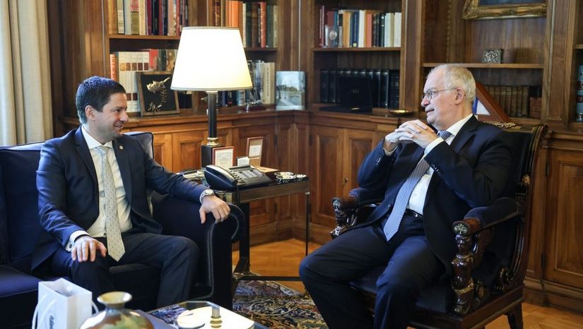 Συνάντηση του Προέδρου της Δημοκρατίας Κωνσταντίνου Αν. Τασούλα με τον Πρύτανη του ΕΚΠΑ Γεράσιμο Σιάσο