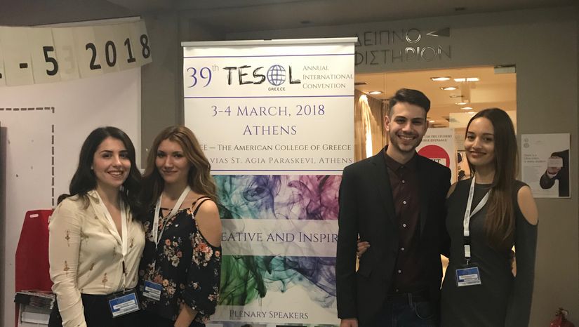Συμμετοχή προπτυχιακών φοιτητών του ΤΑΓΦ με ομιλίες στο TESOL Greece International Convention (3-4 Μαρτίου 2018)
