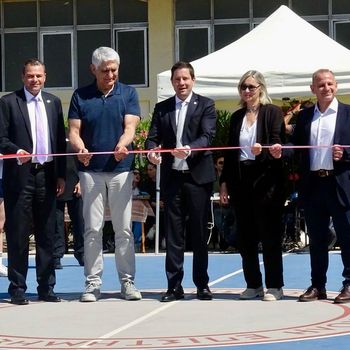 Τελετή εγκαινίων των ανακαινισμένων εξωτερικών γηπέδων της Σχολής Επιστήμης Φυσικής Αγωγής και Αθλητισμού