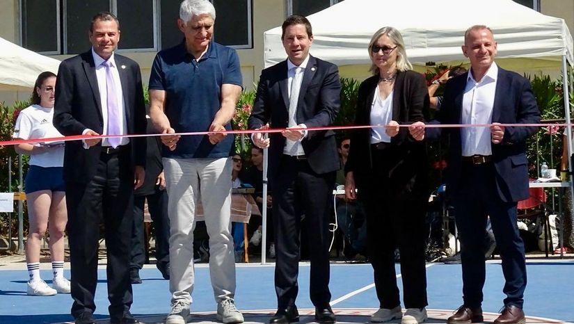 Τελετή εγκαινίων των ανακαινισμένων εξωτερικών γηπέδων της Σχολής Επιστήμης Φυσικής Αγωγής και Αθλητισμού