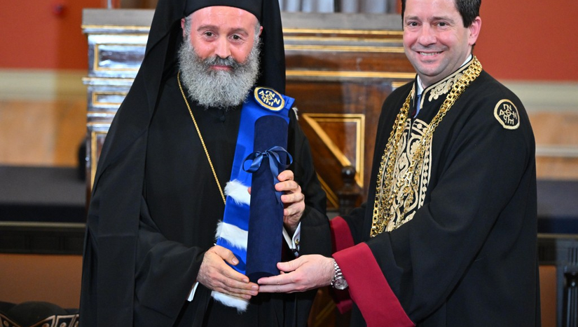 Αναγόρευση του Σεβασμιωτάτου Αρχιεπισκόπου Αυστραλίας κ. Μακαρίου ως Επίτιμου Διδάκτορα της Θεολογικής Σχολής του ΕΚΠΑ