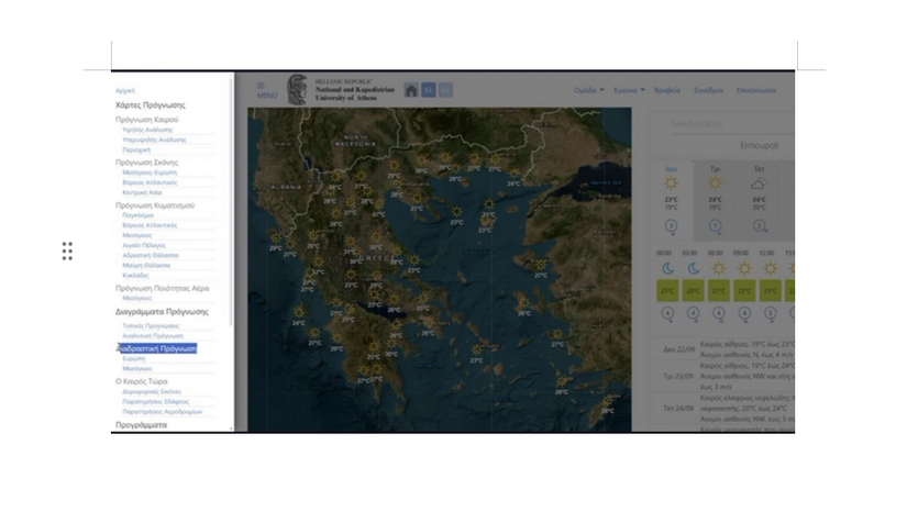 Σύστημα πρόγνωσης καιρού του ΕΚΠΑ