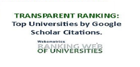 Στην 86η Θέση Παγκοσμίως το ΕΚΠΑ και στην 17η θέση στην Ευρώπη στον πίνακα “Top Universities by Top Google Scholar Citations” της Webometrics